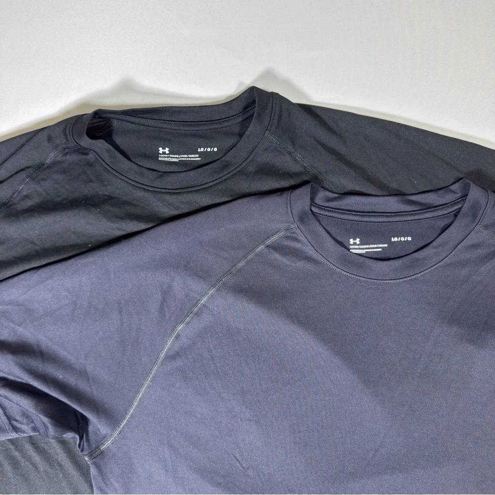 Under Armour Black and Blue Short Sleeve Tees - Picture 2 of 2